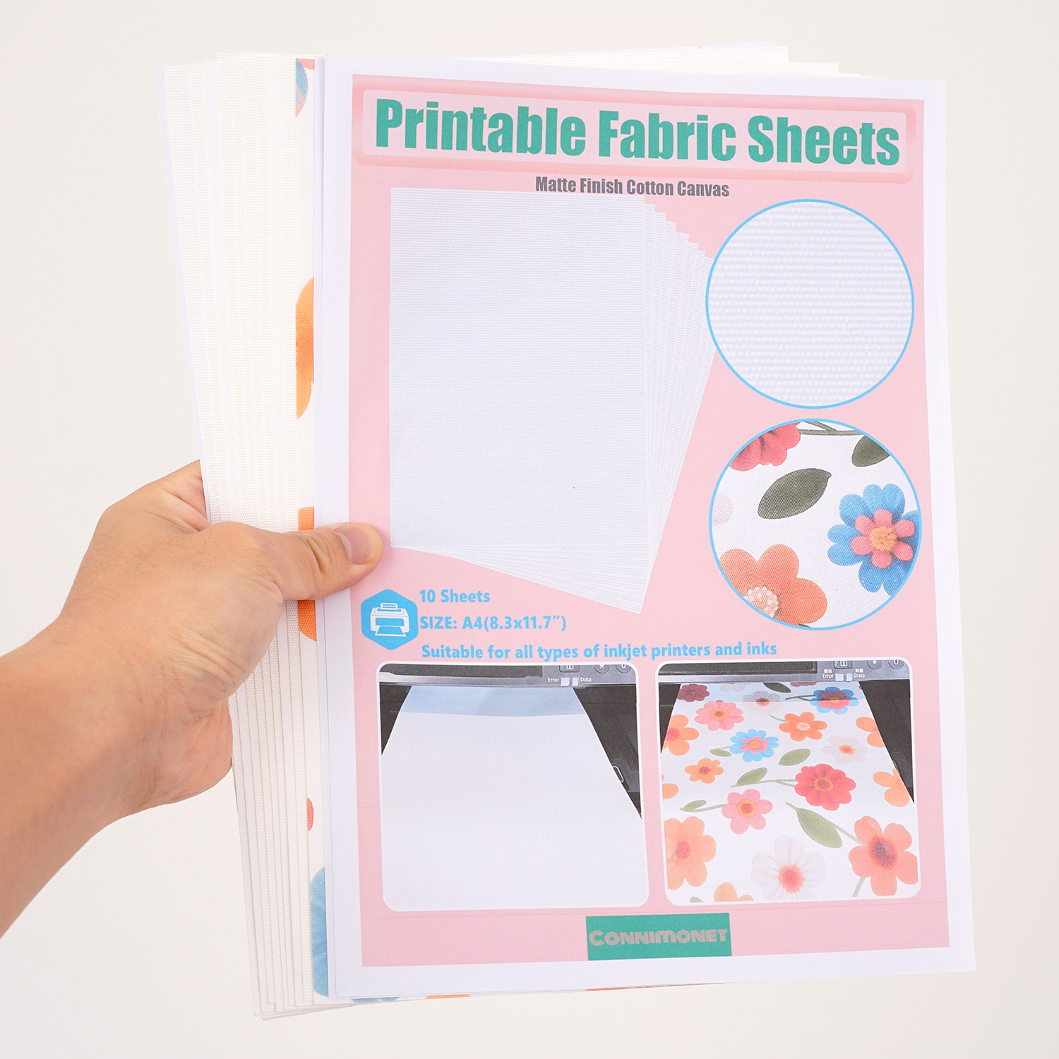 잉크젯 프린터용 인쇄 가능한 흰색 면 캔버스 원단 5개 - Commercial Fabric Printing Machine 리뷰 및 가격